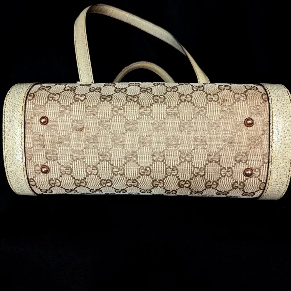 GUCCI Bamboo 1947 Bullet Bag - Off White - Picture 9 of 16